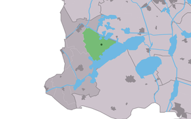 Localisation de It Heidenskip dans la commune de Súdwest Fryslân