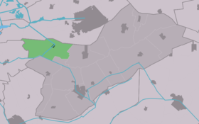 Localisation de Nij Beets dans la commune de Opsterland