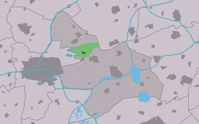 Localisation de Ryptsjerk dans la commune de Tytsjerksteradiel