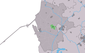 Localisation de Longerhouw dans la commune de Súdwest Fryslân