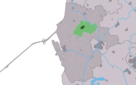 Localisation de Witmarsum dans la commune de Súdwest Fryslân