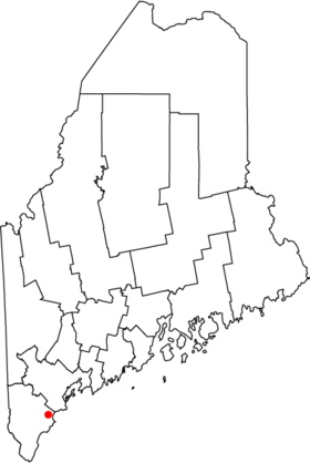 Map of Maine highlighting Saco.png