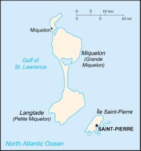 carte : Géographie de Saint-Pierre-et-Miquelon