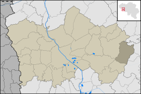 Localisation de Maulde au sein de Tournai