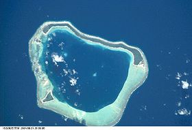 Image satellite de Maupihaa.
