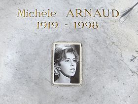 Michèle Arnaud - Plaque tombale - Cimetière du Montparnasse.jpg