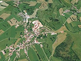 Vue aérienne de Mignovillard