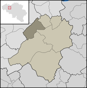 Localisation de Moortsele au sein d'Oosterzele