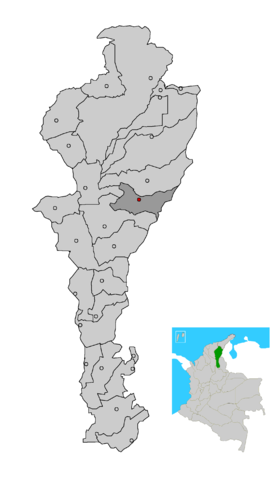Carte de La Jagua de Ibirico