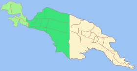 Carte de la Nouvelle-Guinée.