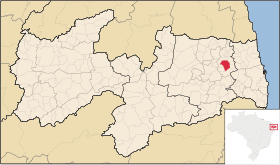 Localisation de Guarabira sur une carte