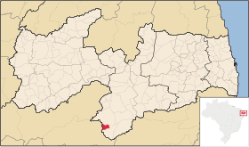 Localisation de Zabelê sur une carte
