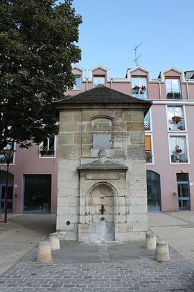 Vue générale du regard de la fontaine du Pré-Saint-Gervais