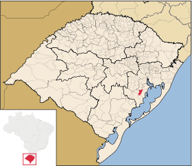 Localisation de Sentinela do Sul sur une carte