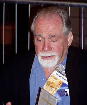 Robert Silverberg lors de la 63e convention mondiale de science-fiction Glasgow, août 2005