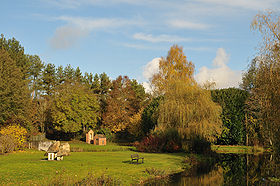 Les bords de l'Aquiaulne à Saint-Gondon