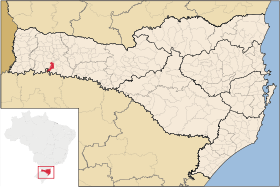 Localisation de Águas de Chapecó sur une carte