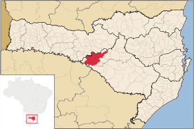Localisation de Campos Novos sur une carte