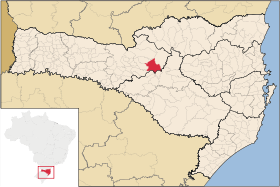Localisation de Fraiburgo sur une carte