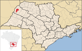 Localisation de Andradina sur une carte