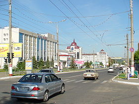 Une rue de Saransk