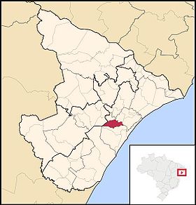 Localisation de Laranjeiras sur une carte