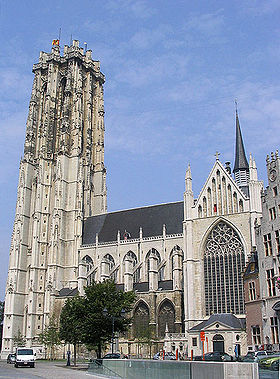La cathédrale Saint-Rombaut (mars 2006)