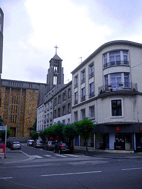 Photographie de la façade de l'église Saint Louis de Brest