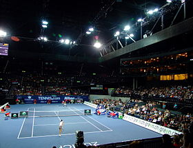 Le Hallenstadio durant le Zurich Open 2008 de tennis.