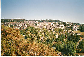 Perspective sur la ville de Mortain