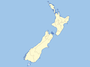 Carte de Nouvelle-Zélande