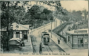 Le terminus de la Porte du Coquet à Brest