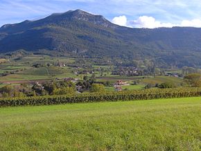 Vue de Billieme situé sur les coteaux de la Cahrvaz