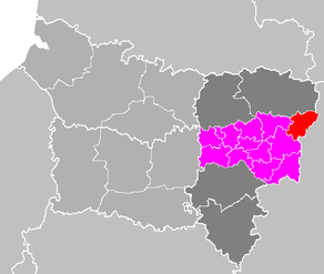 Situation du canton de Rozoy-sur-Serre dans le département Aisne
