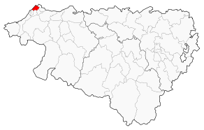 Situation du canton d'Anglet-Nord dans le département Pyrénées-Atlantiques