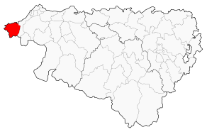 Situation du canton d'Hendaye dans le département Pyrénées-Atlantiques