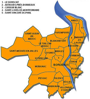 Communes de la CUB