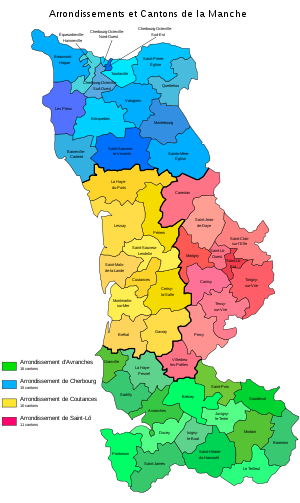 Cantons et Arrondissements Manche.svg