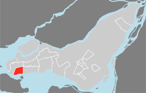 Carte localisation Île de Montréal - Baie-D'Urfé.svg