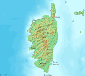 Carte de localisation de Bonifacio