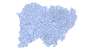 Carte des communes de la Province de Salamanque