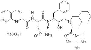 Structure chimique du saquinavir