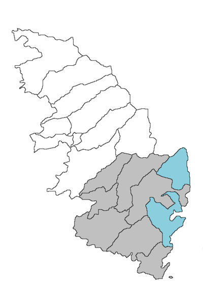 Carte du canton de Porto-Vecchio