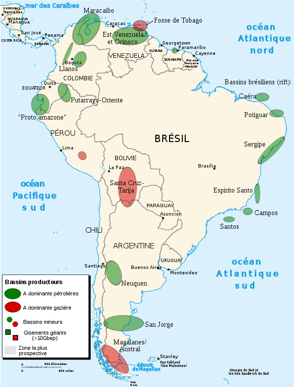 Petroleum regions - south america map-fr.svg