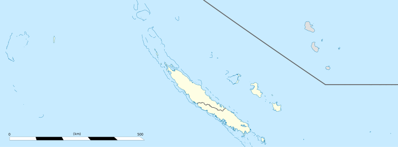 Carte administrative de Nouvelle-Calédonie