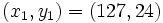 (x_1,y_1)=(127,24)\,