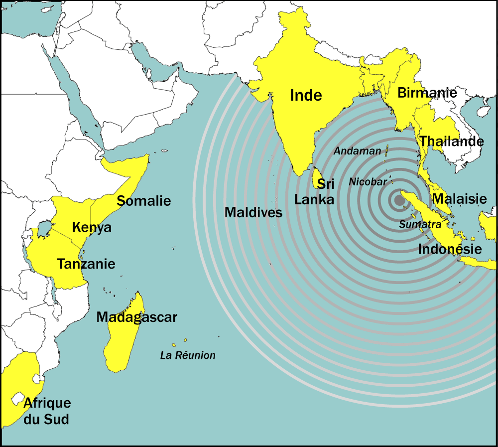 comment localiser un tsunami