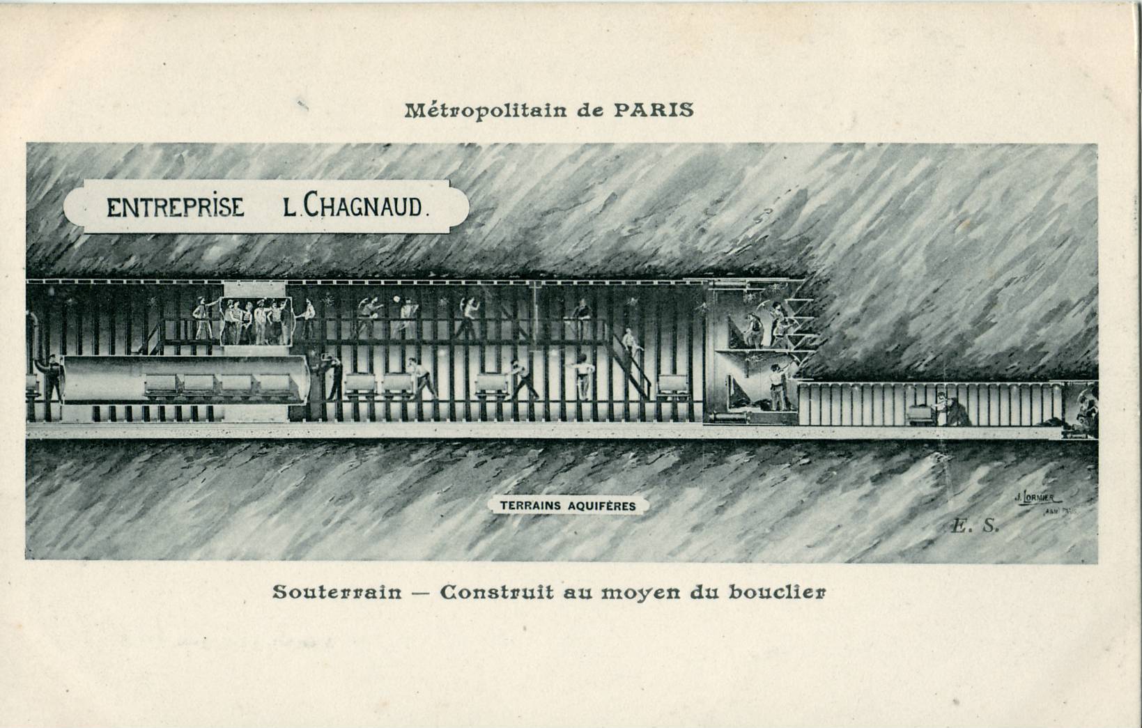 construction du métro parisien