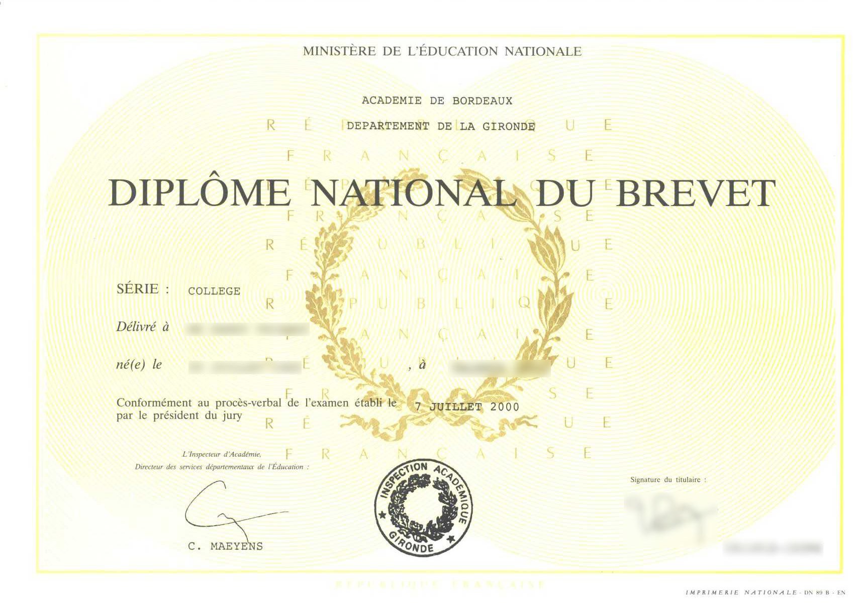 Certificat denterrement de vie de célibataire