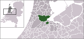 Localisation de la commune de Amsterdam